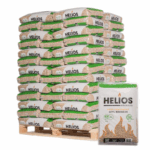Pellets HELIOS – Certifiés DIN Plus & EN Plus A1 – Palette de 65 Sacs (15 kg)