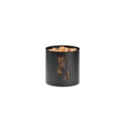 BORNEO – Range-bûches design sur roulettes – Capacité 12 bûches