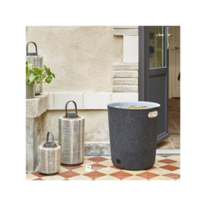 DOMO – Corbeille à granulés en feutrine (25 kg ou 10 bûches) – Image 2