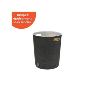 DOMO – Corbeille à granulés en feutrine (25 kg ou 10 bûches)
