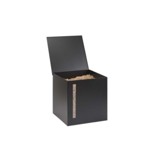 ATLAN – Réserve à granulés design cubique – Noir givré par DIXNEUF