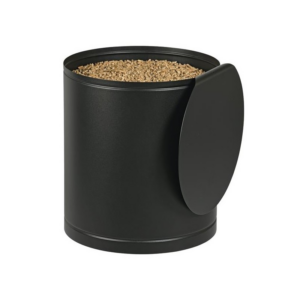 VILLA – Rangement à granulés 30 kg sur roulettes – Design DIXNEUF avec couvercle personnalisable