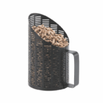 PULSE – Pelle à granulés en acier avec tamis intégré (1 kg)